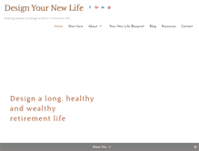 Tablet Screenshot of designyournewlife.com